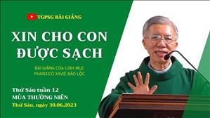 Xin cho con được sạch - Lm Phanxicô Xaviê Bảo Lộc | Thứ Sáu tuần 12 TN