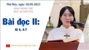 Bài đọc II: Gl 4, 4-7 - Kính trọng thể Đức Mẹ Mân Côi