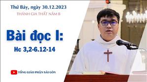 Bài đọc I: Hc 3,2-6.12-14 - Lễ Thánh Gia năm B