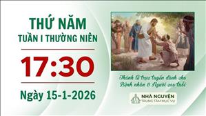 Thứ Năm tuần I Thường niên | 17:30 ngày 15-1-2026 | Trung tâm Mục vụ TGP Sài Gòn