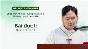 Bài đọc I: Xp 2, 3; 3, 12-13 | CN IV TN năm A