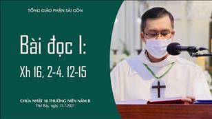 Chúa nhật 18 TN năm B - Bài đọc I: Xh 16, 2-4. 12-15